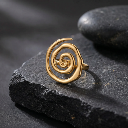 Cluster Spiral Ring