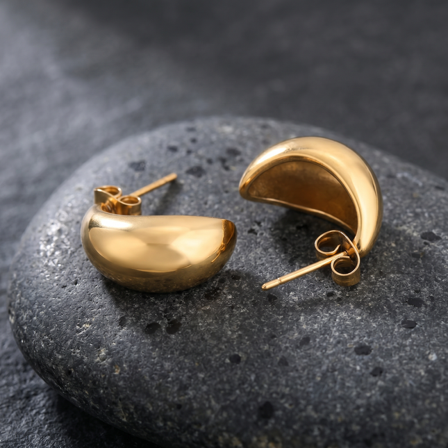 Drop of Gold Studs