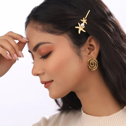 Pearl Starfish Hair Pin