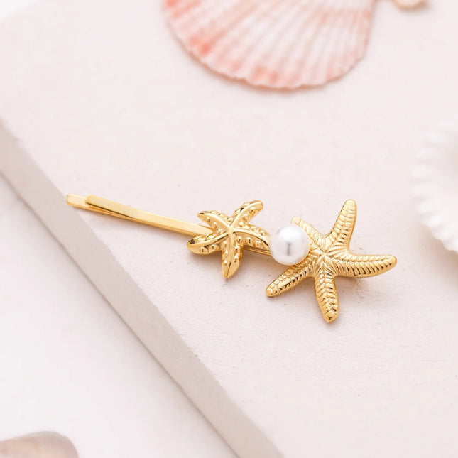 Pearl Starfish Hair Pin