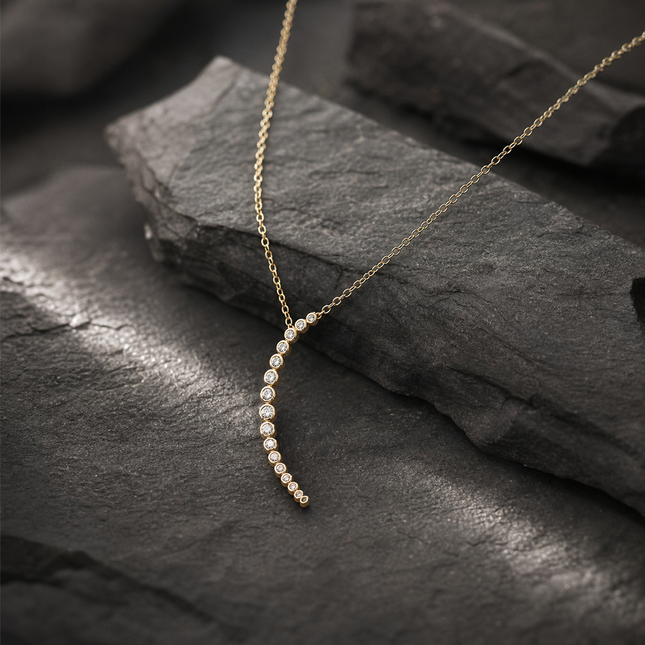 Moon Necklace - 925 Silver
