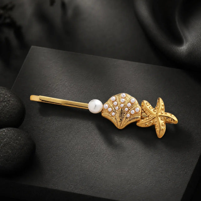 Pearl Seashell Hair Pin