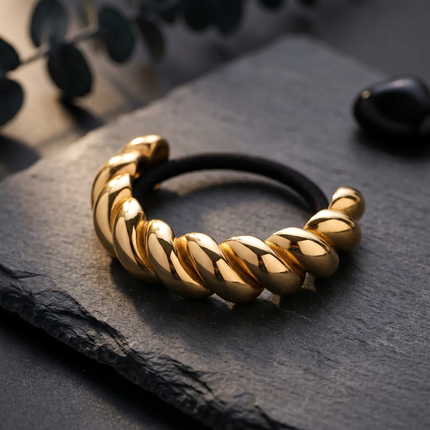 Twisted Rope Hair Cuff Tie